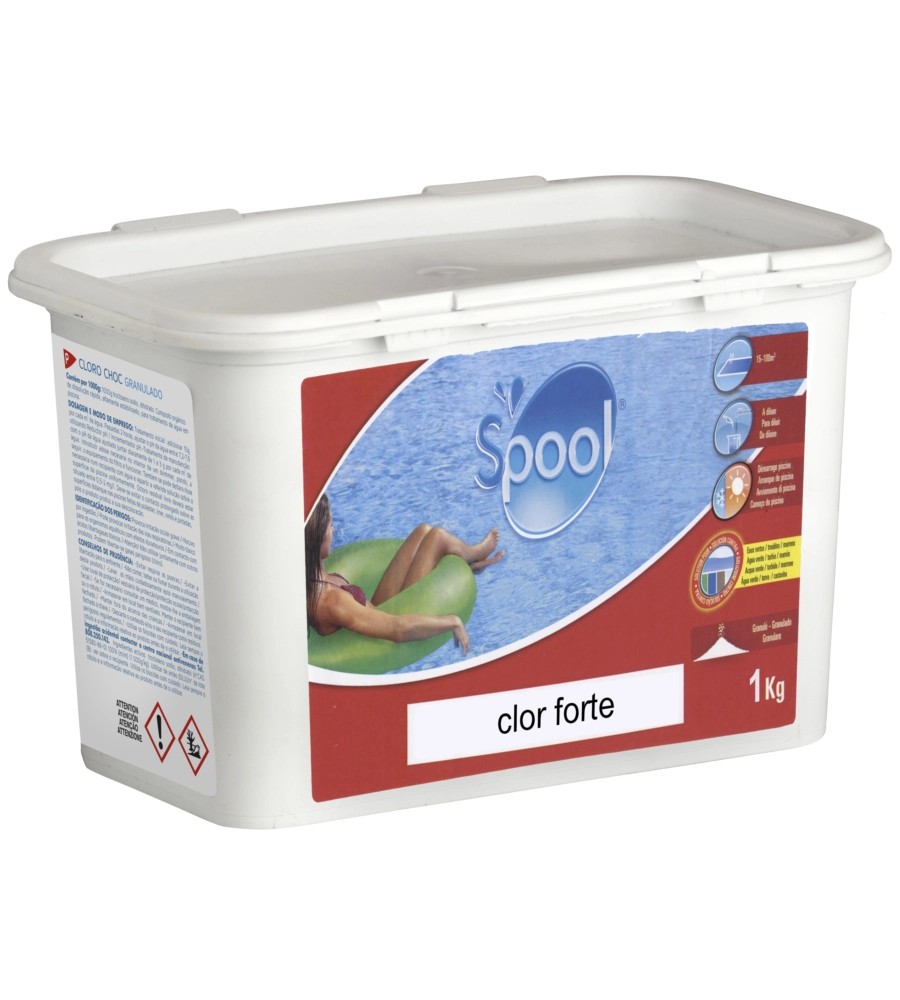 Cloro granulare per piscina gre 1 kg